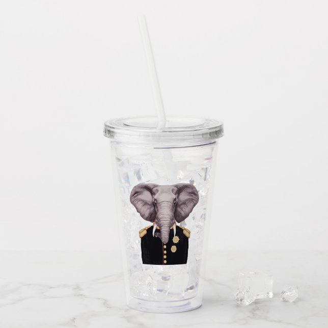 Verre En Acrylique Capitaine Elephant (Devant glace)