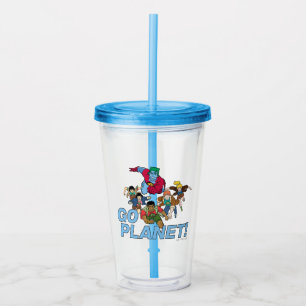 Verre En Acrylique Capitaine Planète et les Planètes - Allez Planète