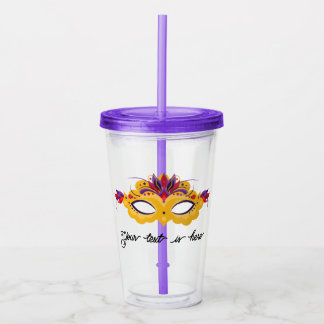 Verre En Acrylique Carnaval de Mardi Gras