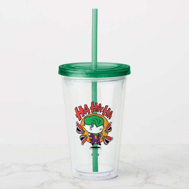 Verre En Acrylique Chibi Joker Avec Dents De Jouet (Devant)