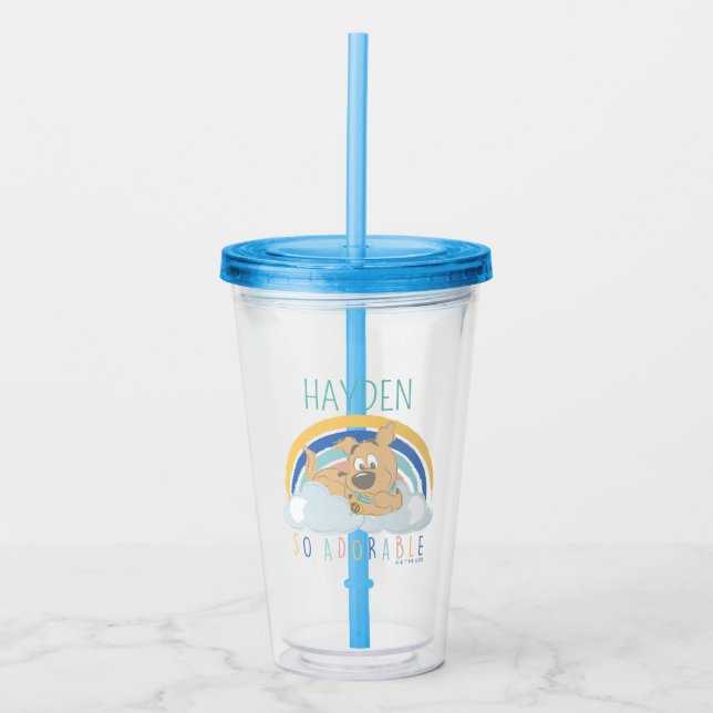 Verre En Acrylique Chiot Scooby-Doo "tellement adorable" (Devant)