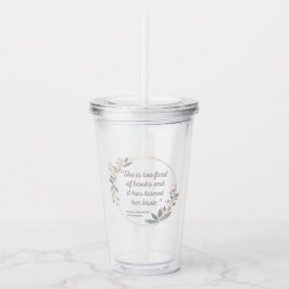Verre En Acrylique Citation de Little Women II - Style mignon