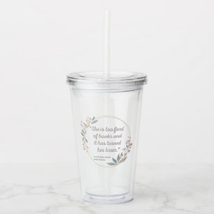 Verre En Acrylique Citation de Little Women II - Style mignon