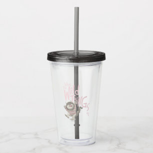 Verre En Acrylique Citation de Où les choses sauvages sont - Rose