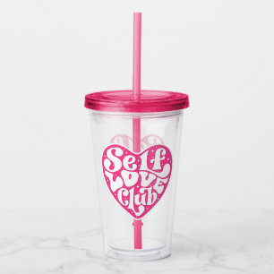 Verre En Acrylique Club d'Amour de Soi