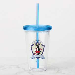 Verre En Acrylique Club de natation Crest Cute Penguin