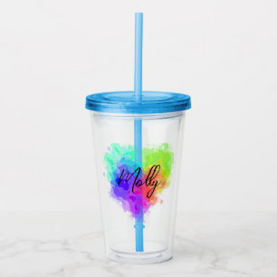 Verre En Acrylique Coeur brisé