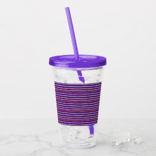 Verre En Acrylique Coled Striped
