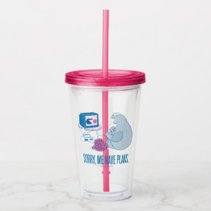 Verre En Acrylique Cookie Monster   Désolé, J'Ai Des Plans