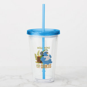 Verre En Acrylique Cookie Monster Randonnée Pour Les Cookies