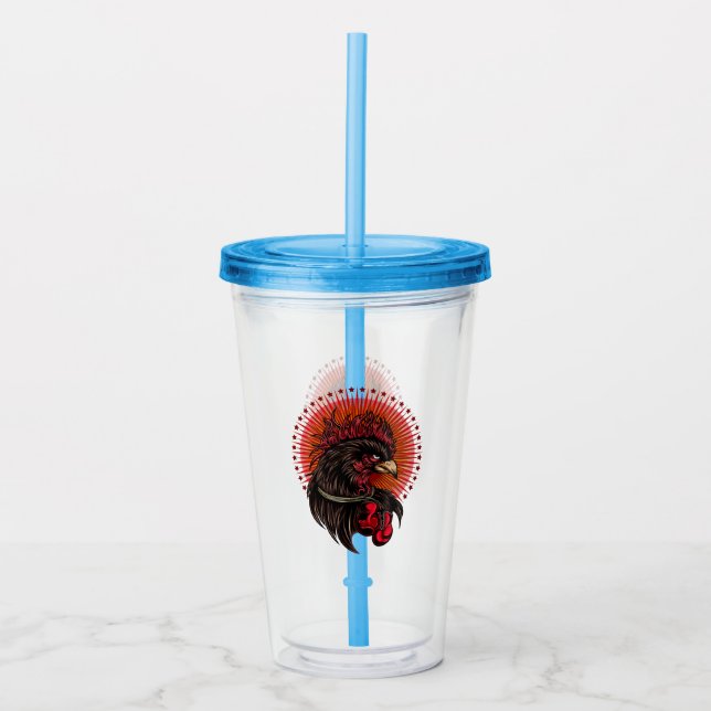 Verre En Acrylique Coq de boîte (Devant)