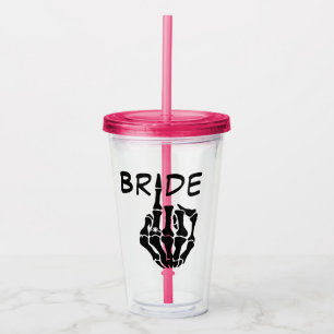 Verre En Acrylique Coupe de la mariée - Squelette ceinture doigt nupt
