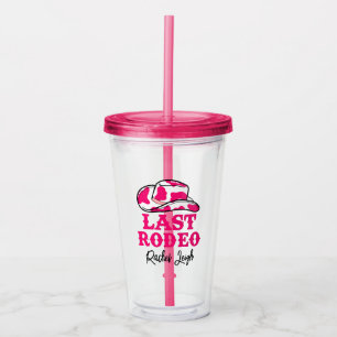 Verre En Acrylique Cowgirl Disco Dernier Rodeo Bachelorette