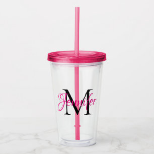 Verre En Acrylique Créez votre propre monogramme personnalisé