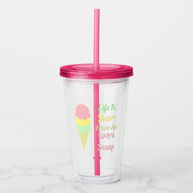 Verre En Acrylique Crème de glace extra Scoop (Devant)