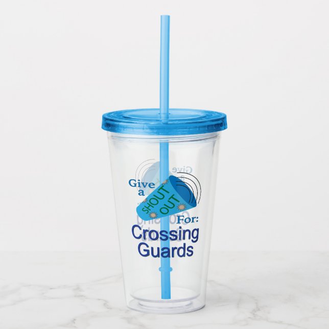 Verre En Acrylique Criez pour les gardes de passage (Devant)