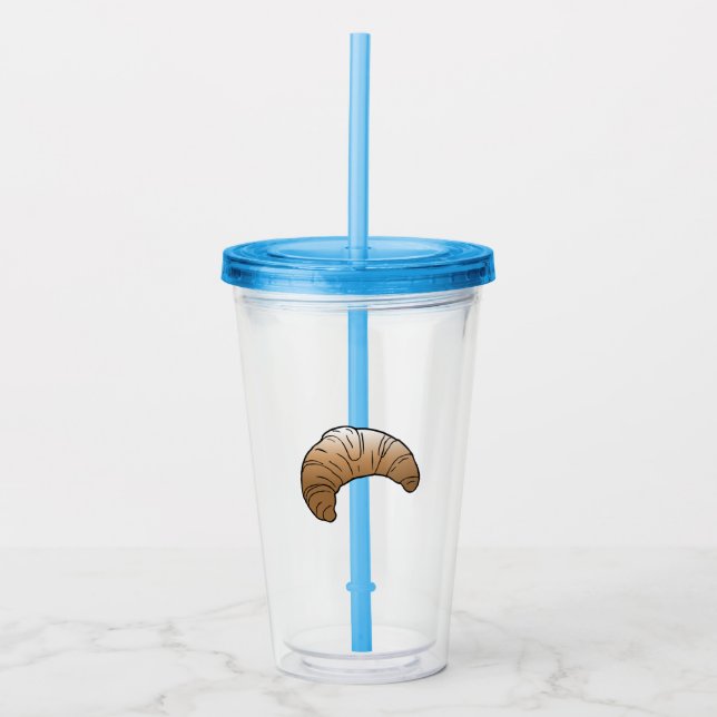 Verre En Acrylique Croissant Acrylique Tumbler (Devant)