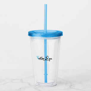 Verre En Acrylique Culbuteur acrylique personnalisé de logo avec la