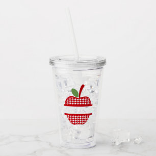 Verre En Acrylique Culbuteur de monogramme d'Apple