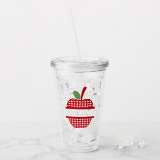 Verre En Acrylique Culbuteur de monogramme d'Apple