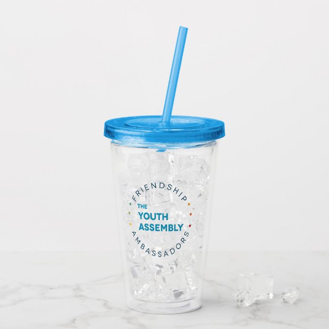 Verre En Acrylique Culbuteur de session d'Assemblée de la jeunesse le (Dos glace)