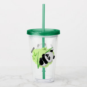 Verre En Acrylique Culbuteurs nommés faits sur commande 2/2 de panda