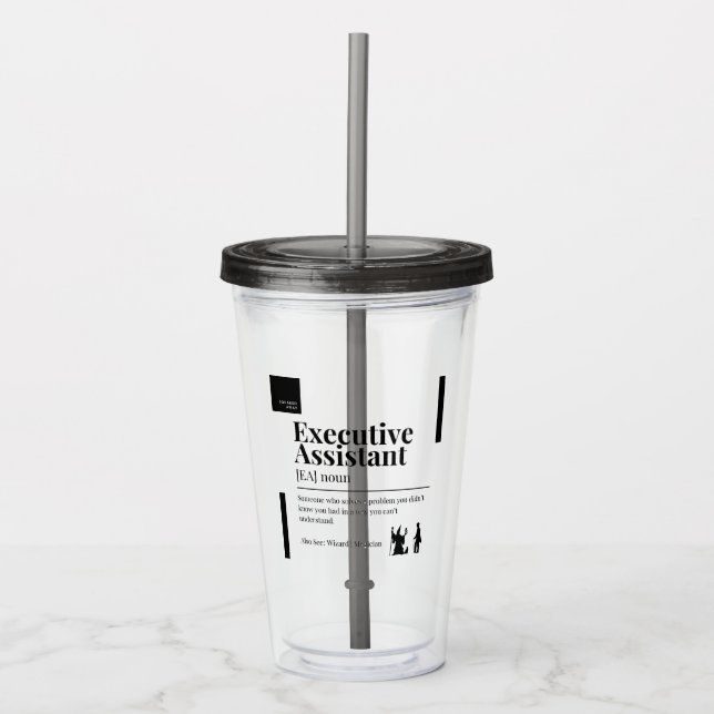 Verre En Acrylique Définition de l'EA Effacer Tumbler (Devant)