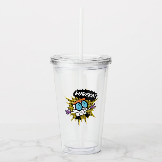Verre En Acrylique Dexter "Eureka!" Halftone Callout Graphic (Devant)