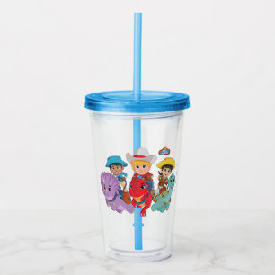 Verre En Acrylique Dino Ranch Friends Design