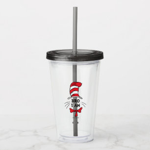 Verre En Acrylique Dr Seuss Chat dans le Casquette - Frère