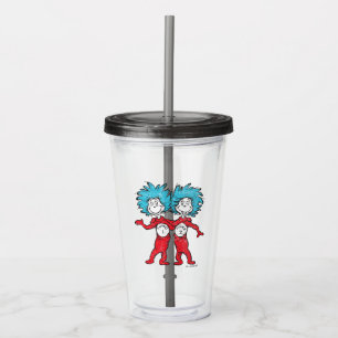 Verre En Acrylique Dr. Seuss Chose Un Chose Deux Debout