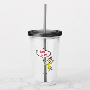 Verre En Acrylique Dr. Seuss Sam-I-Am tenant une pancarte