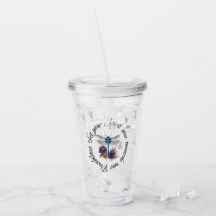 Verre En Acrylique Dragonfly - esprit de nouvelles possibilités