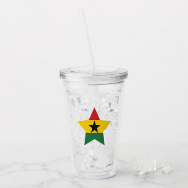 Verre En Acrylique Drapeau du Ghana