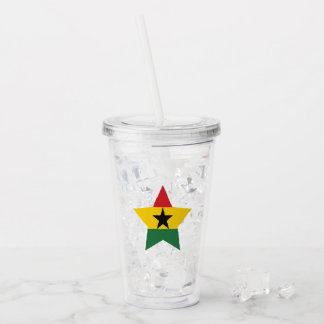 Verre En Acrylique Drapeau du Ghana