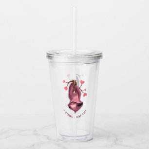 Verre En Acrylique Drôle Acrylique Tumbler Playful Sloth - Smile
