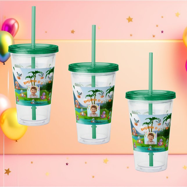 Verre En Acrylique Éffrayant Baby Dino fête d'anniversaire Favoriser (Créateur téléchargé)