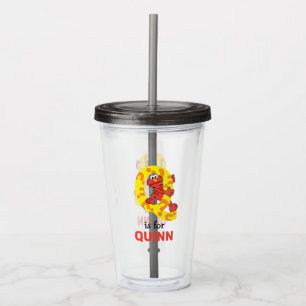Verre En Acrylique Elmo Alphabet   Point de question Q
