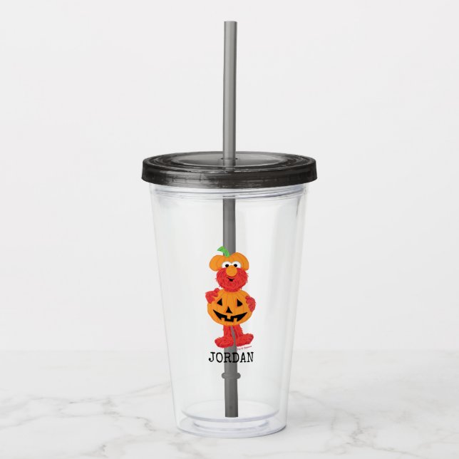 Verre En Acrylique Elmo | Cute comme Citrouille (Devant)