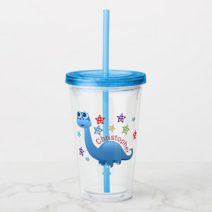Verre En Acrylique Enfants Dinosaur Personnalisé