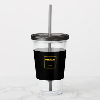 Verre En Acrylique Entreprise personnalisée noire moderne sur mesure