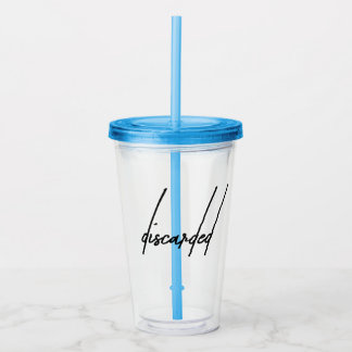 Verre En Acrylique Esthétique Maussade Abandonnée Derrière