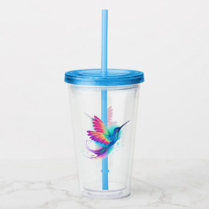 Verre En Acrylique Exotic Rainbow Hummingbird