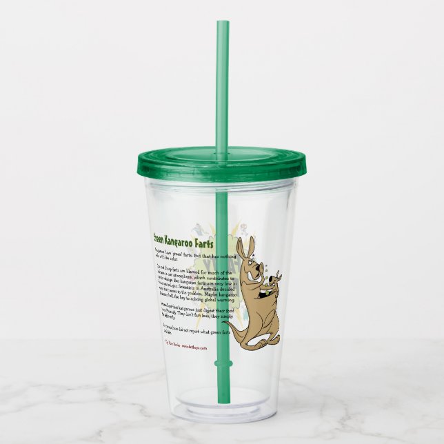 Verre En Acrylique Farting Kangaroo (Devant)