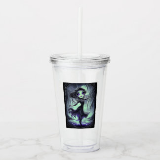 Verre En Acrylique Fée de l'Enchantement Gothique