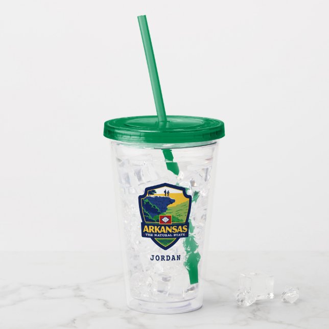 Verre En Acrylique Fierté | Arkansas d'état (Devant glace)