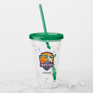 Verre En Acrylique Fierté Louisiane d'état