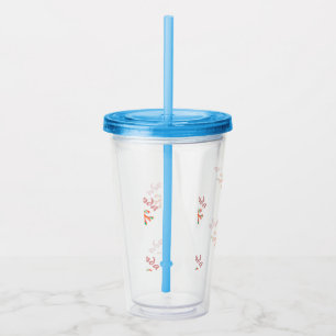 Verre En Acrylique Flèches florales personnalisées