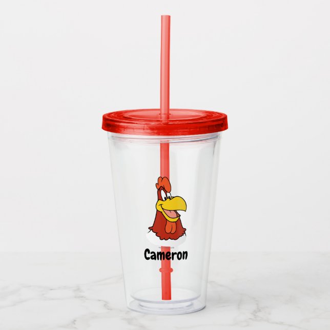 Verre En Acrylique Foghorn Leghorn Closeup (Devant)