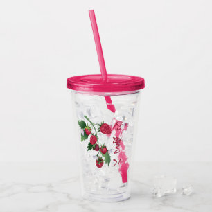 Verre En Acrylique Framboise coréen